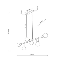 Best Sale Designerski stołu do nowoczesnej jadalni TK 5721 z serii PORTO | Kaj Żyrandole Nowoczesne