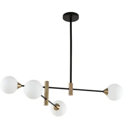 Cheap Designerski żyrandol z kloszami PND-9148-4-OPAL MARINO | Kaja Żyrandole Nowoczesne