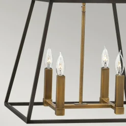 Outlet Doskonała lampa wisząca, 4 źródła światła HK-FULTON-4P z serii FULTON Żyrandole Nowoczesne