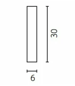 Sklep Kaja Downlight czarna, długa tuba GU10 30cm 67730 PIANO | Kaja Oświetlenie