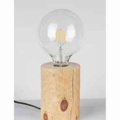 Sklep Kaja Drewniana, industrialna lampka stołowa 76910150 TRABO TABLE | Kaja