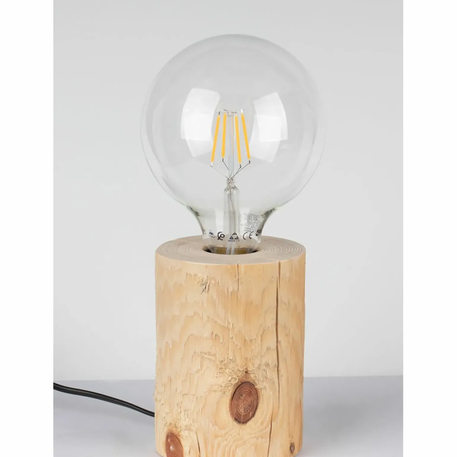 Sklep Kaja Drewniana, industrialna lampka stołowa 76910150 TRABO TABLE | Kaja