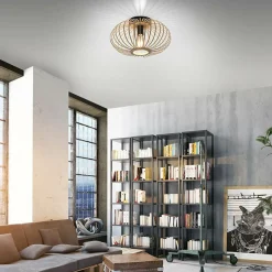 Best Drewniana lampa sufitowa w stylu EKO 11410-79 z serii RACOON | Kaja Żyrandole Nowoczesne