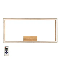 Sklep Kaja Drewniana lampa sufitowa z pilotem w zestawie 91401174 RAMME | Kaja