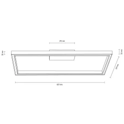 Sklep Kaja Drewniana lampa sufitowa z pilotem w zestawie 91401174 RAMME | Kaja