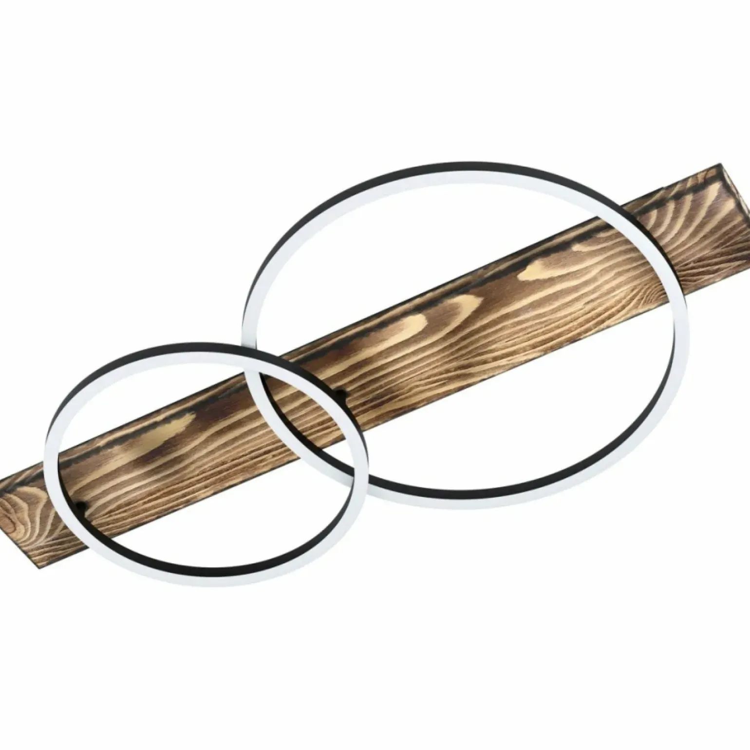 Best Drewniana lampa sufitowa z okręgami LED 99408 BOYAL | Kaja Oświetlenie Żyrandole Nowoczesne