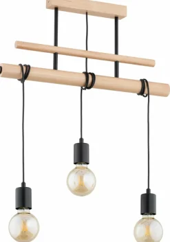 Clearance Drewniana lampa sufitowa, długie przewody AL 62313 GENTO | Kaja Żyrandole Nowoczesne