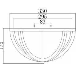 Sklep Kaja Drewniana lampa sufitowa, plafon FE-ALLIER-F-LW z serii ALLIER