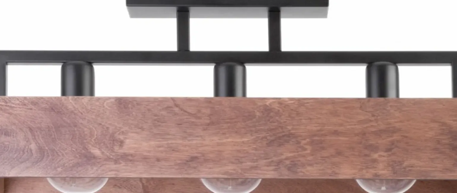 Best Sale Drewniana lampa sufitowa do stylowej kuchni SIG 31740 z serii DAKOTA Żyrandole Nowoczesne