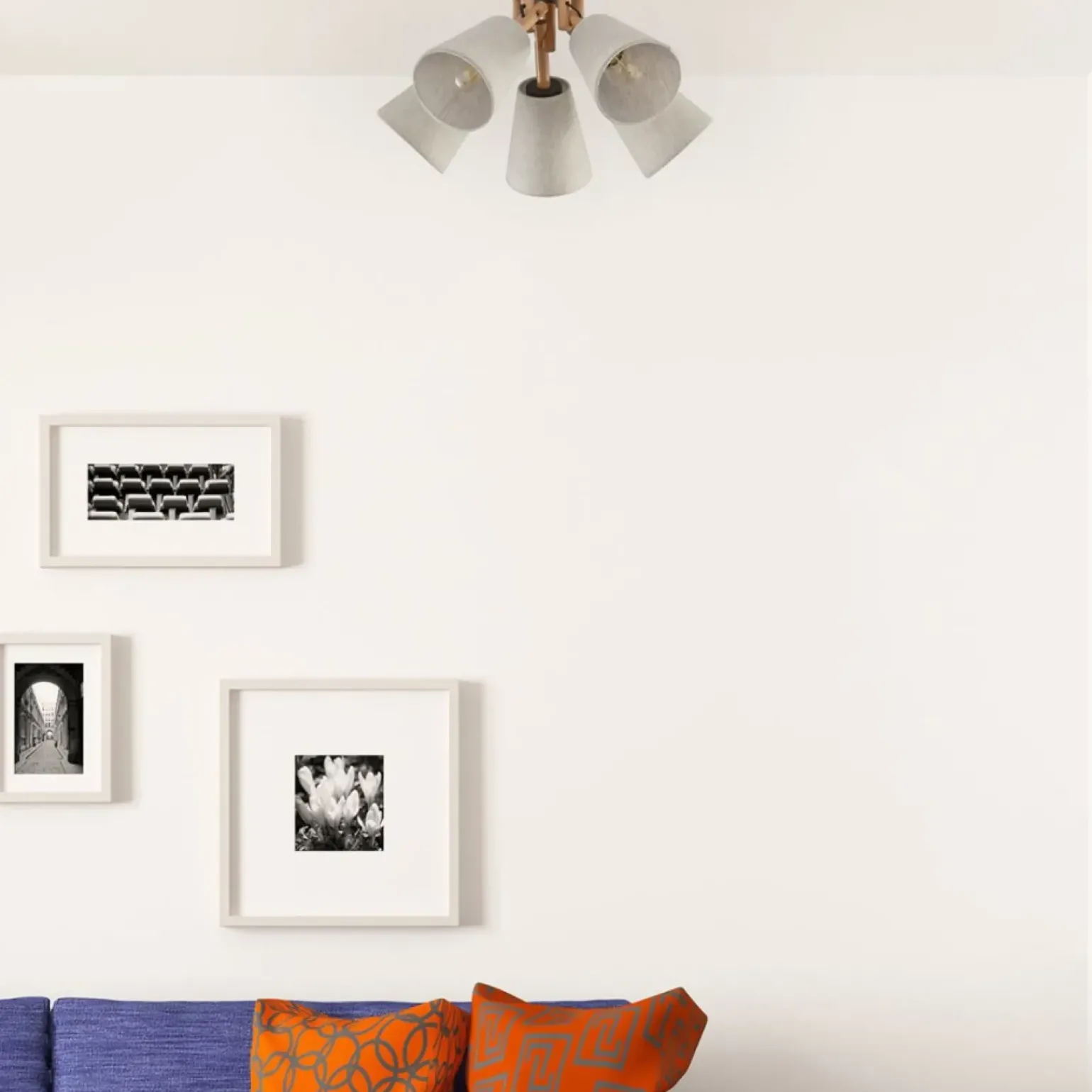 Hot Drewniana lampa sufitowa z 5 abażurami TK 575 VAIO | Kaja Oświetlenie Żyrandole Nowoczesne