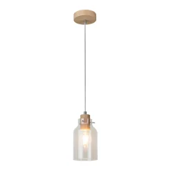 Discount Drewniana lampa wisząca z kloszem 1760174 ALESSANDRO WOOD | Kaja Żyrandole Nowoczesne