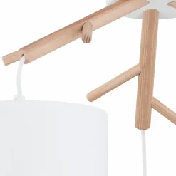 Clearance Drewniana lampa wisząca z 3 kloszami TK 6553 ALBERO | Kaja Oświetlenie Żyrandole Nowoczesne