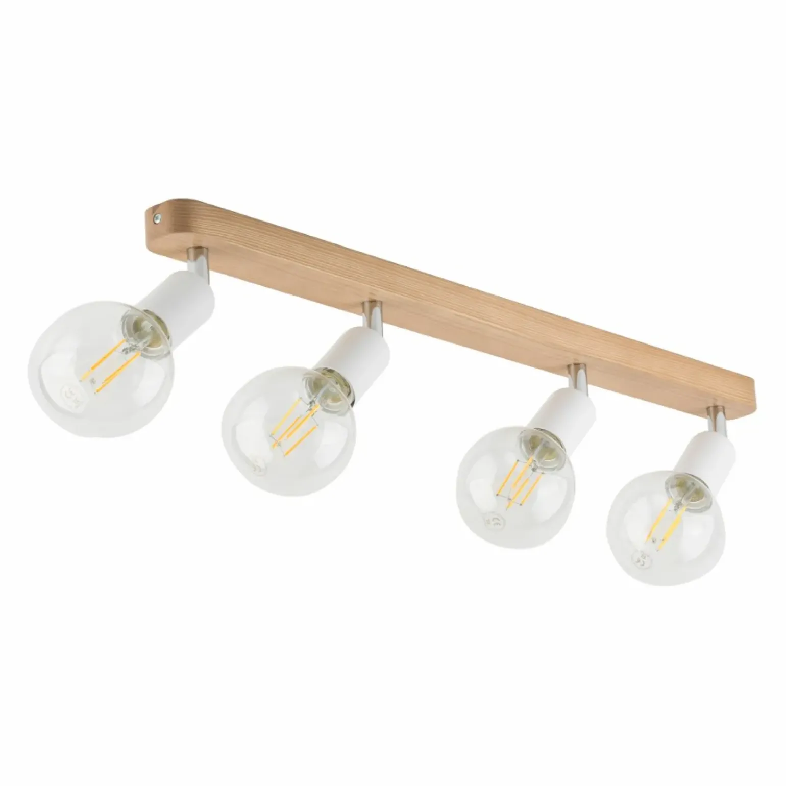 Clearance Drewniana listwa sufitowa z reflektorami TK 4751 z serii SIMPLY WOOD Żyrandole Nowoczesne