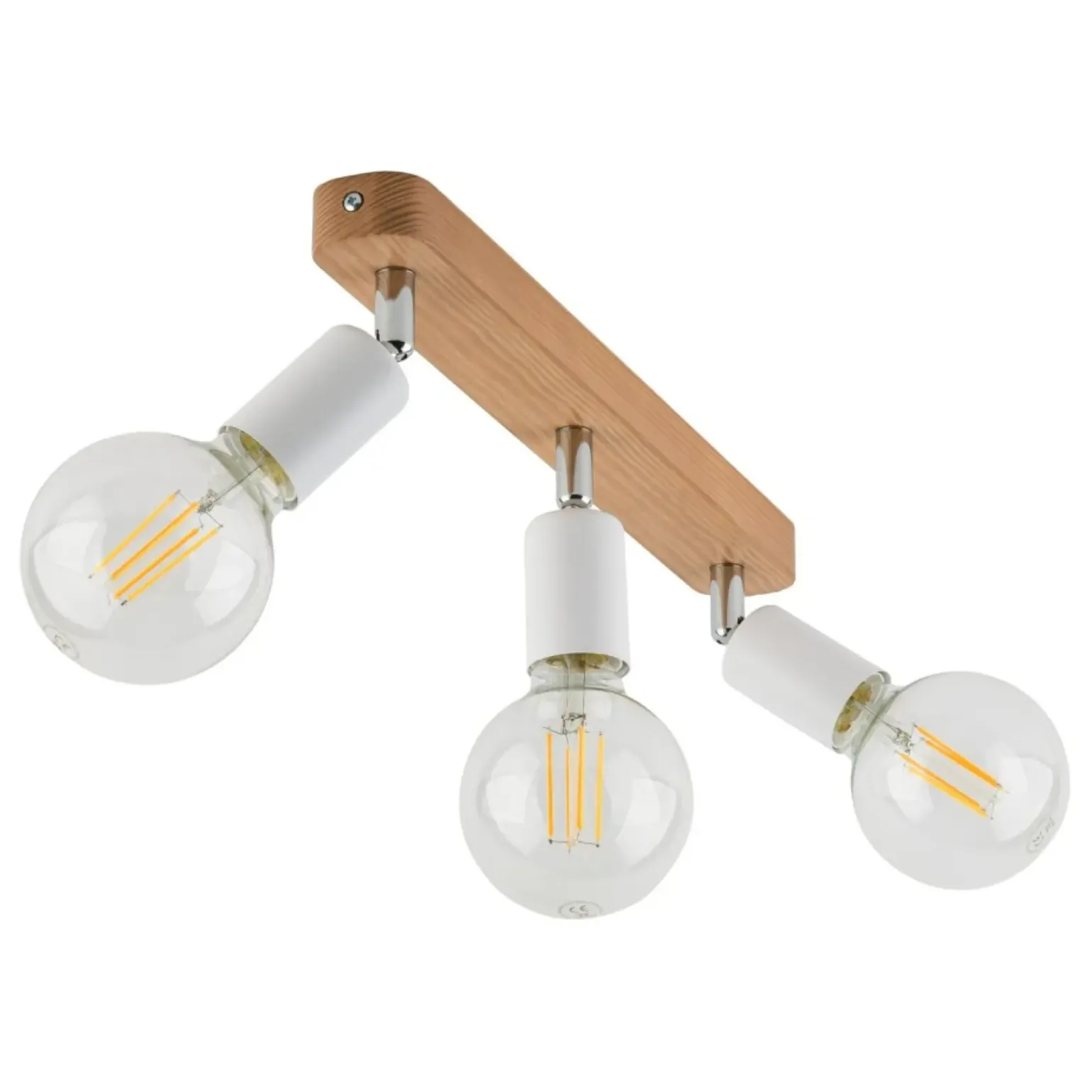 Fashion Drewniana listwa ze spotami, do sypialni TK 4749 z serii SIMPLY WOOD Żyrandole Nowoczesne