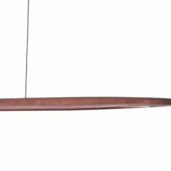 Best Drewniana, pozioma lampa wisząca LED MX P0598 WOODY | Kaja Oświetlenie Żyrandole Nowoczesne