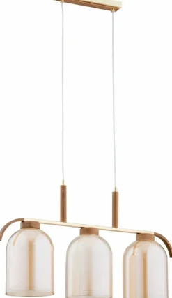 Cheap Drewniano-złota lampa do przytulnej jadalni AL 61303 ARIS | Kaja Żyrandole Nowoczesne