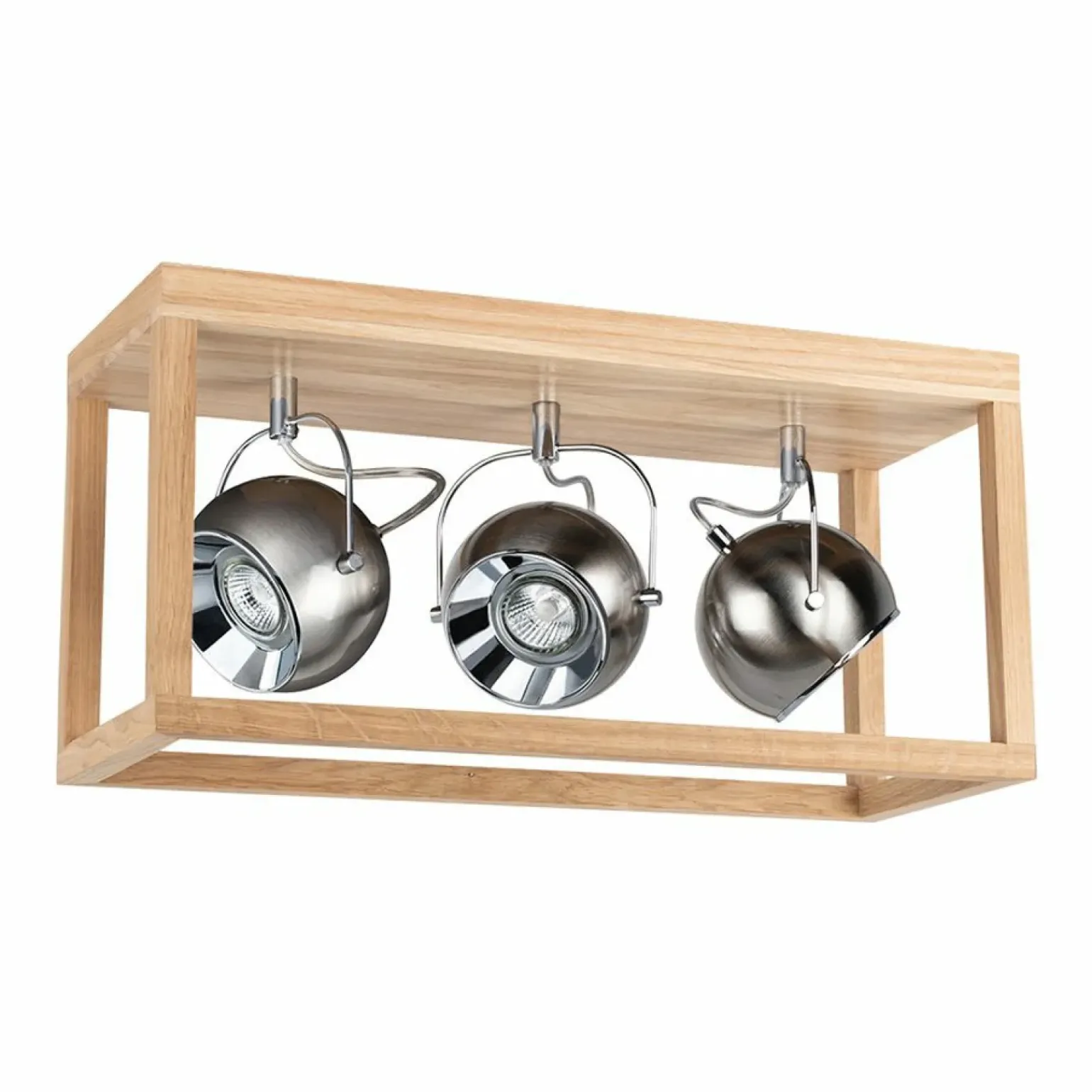 Discount Drewniany box natynkowy z okrągłymi spotami 5227374 ROY | Kaja Żyrandole Nowoczesne