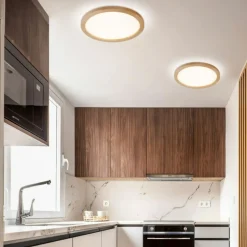 Sklep Kaja Drewniany, ledowy plafon do sypialni TK 18011 AQUA WOOD BUK | Kaja