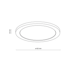 Sklep Kaja Drewniany, ledowy plafon do sypialni TK 18011 AQUA WOOD BUK | Kaja