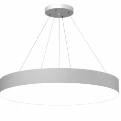 Discount Duża, biała lampa wisząca do salonu ⌀80cm ANT 5213 SENGO | Kaja Żyrandole Nowoczesne