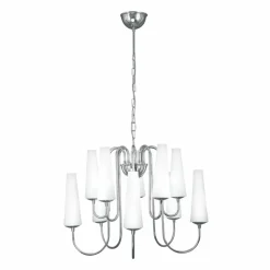 Cheap Duża, chromowana lampa wisząca do salonu ZM 1130 z serii MAGNUM | Kaja Żyrandole Nowoczesne