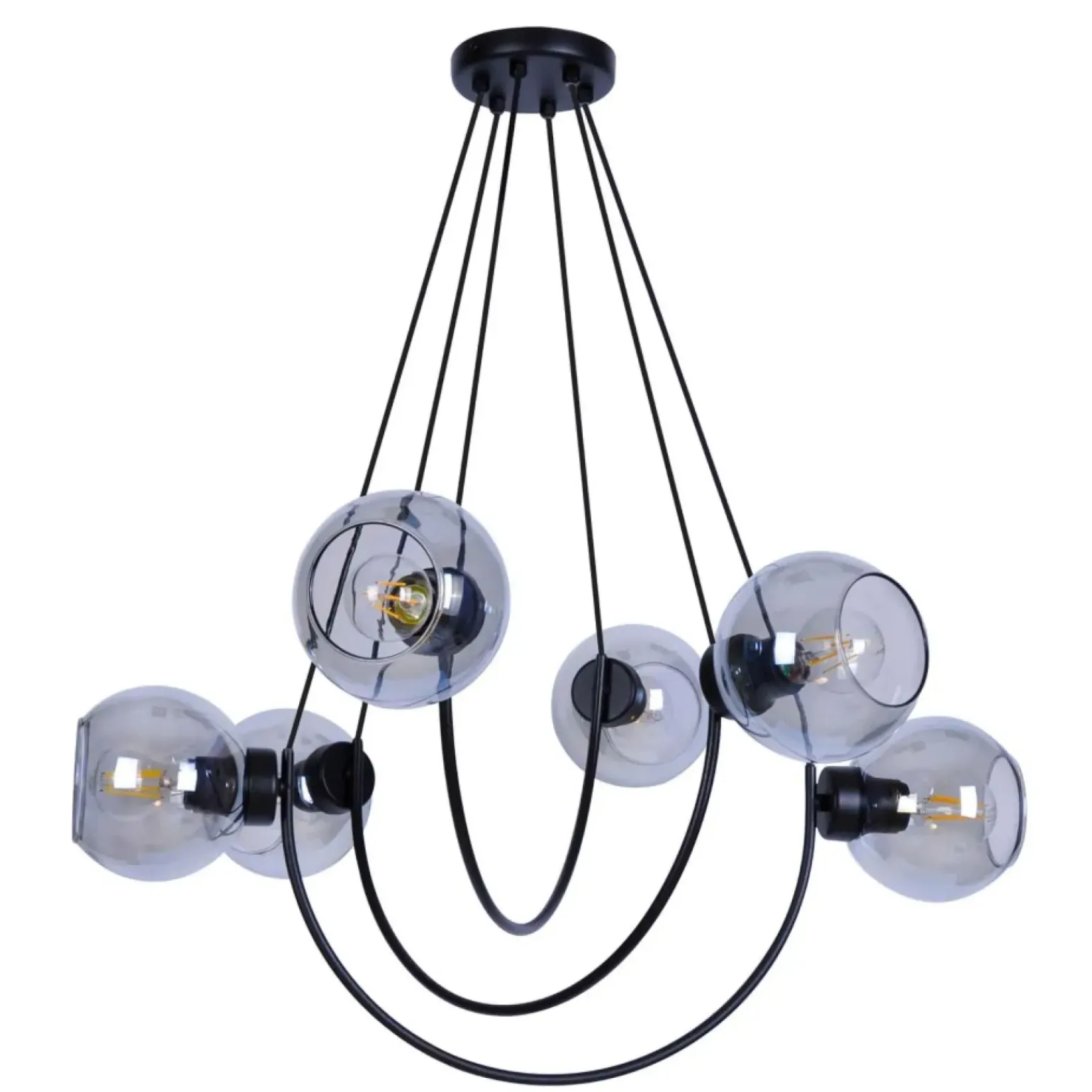 Store Duża, dekoracyjna lampa wisząca do salonu K-2629 SIRIUS | Kaja Żyrandole Nowoczesne