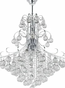 Store Duża kryształowa lampa wisząca w ie 6245/6 8C | Kaja Oświetlenie Żyrandole Nowoczesne