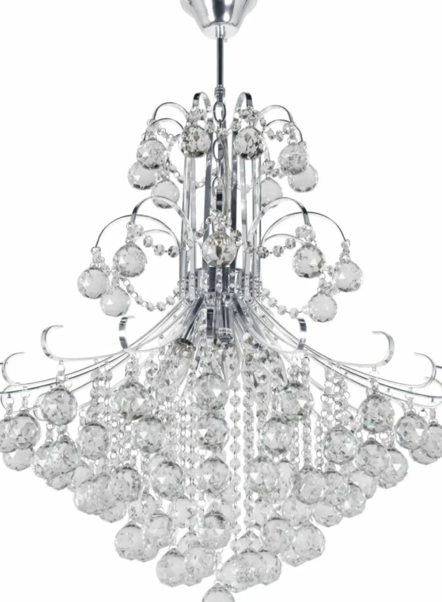 Store Duża kryształowa lampa wisząca w ie 6245/6 8C | Kaja Oświetlenie Żyrandole Nowoczesne