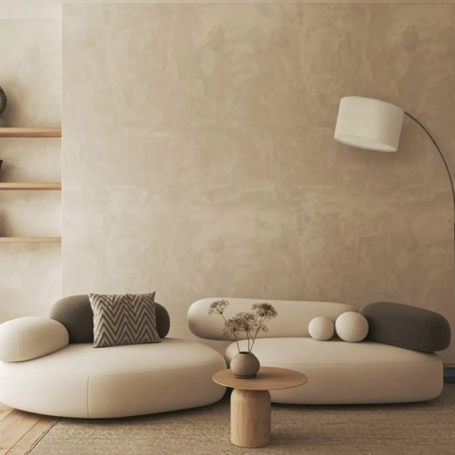 Sklep Kaja Duża lampa podłogowa w kształcie łuku TK 16023 ZENITH LINEN | Kaja