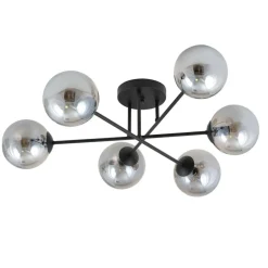 Hot Duża lampa sufitowa do industrialnego wnętrza 1245/6 z serii ROMA Żyrandole Nowoczesne