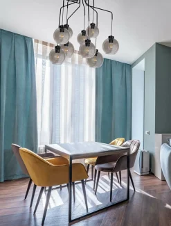 Sale Duża lampa wisząca z dymionymi kloszami K-4876 HORIK | Kaja Żyrandole Nowoczesne