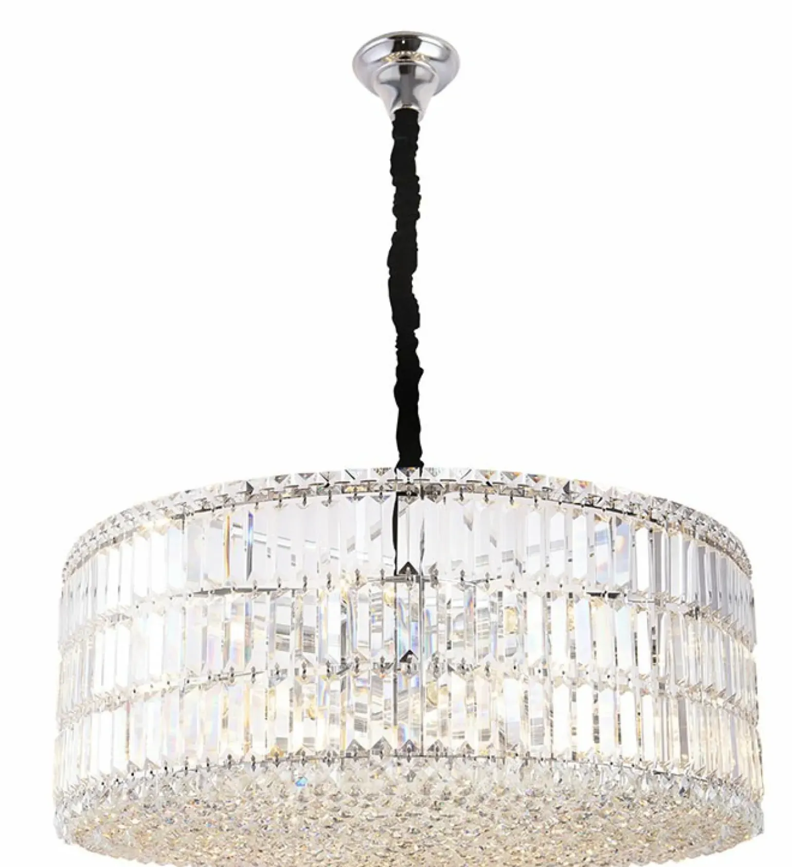 Best Duża lampa wisząca z kryształami Ø80cm MX P0268 PUCCINI | Kaja Żyrandole Nowoczesne