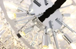 Best Duża lampa wisząca z kryształami Ø80cm MX P0268 PUCCINI | Kaja Żyrandole Nowoczesne