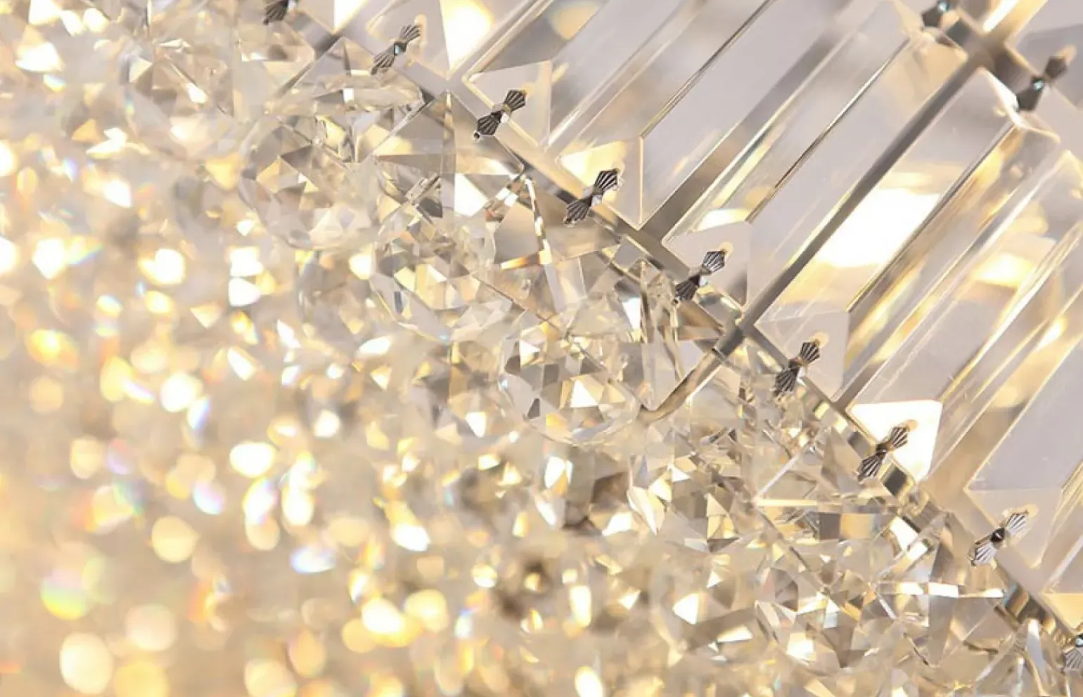 Best Duża lampa wisząca z kryształami Ø80cm MX P0268 PUCCINI | Kaja Żyrandole Nowoczesne
