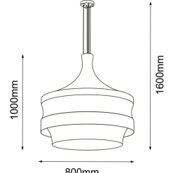 Cheap Duża, pleciona lampa wisząca w stylu boho ANT 5031 DOTA | Kaja Żyrandole Nowoczesne