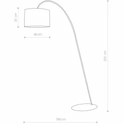 Sklep Kaja Duża, ponadczasowa lampa stojąca do salonu 3457 ALICE | Kaja