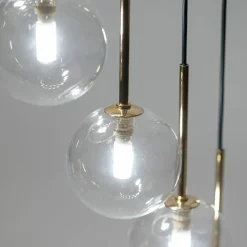 Best Duża rotunda z kaskadą kloszy, na antresolę TK 10182 AURORA | Kaja Żyrandole Nowoczesne