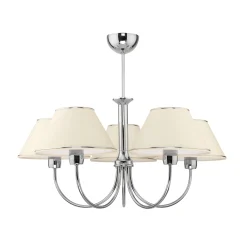 Sklep Kaja Duża, srebrna lampa sufitowa z abażurami JUP 1580 BEGAMO | Kaja