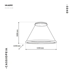 Best Sale Duże, białe koło wiszące, marmurowa lampa MZ5040 CASSIOPEIA | Kaja Żyrandole Nowoczesne
