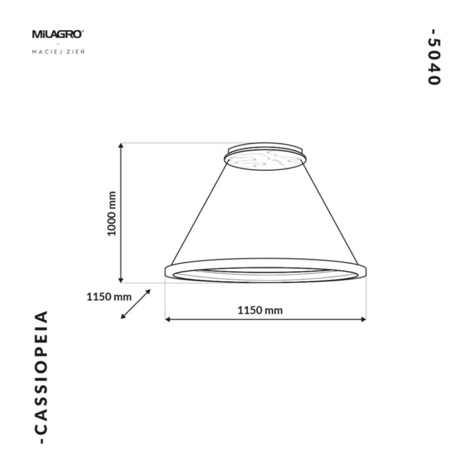 Best Sale Duże, białe koło wiszące, marmurowa lampa MZ5040 CASSIOPEIA | Kaja Żyrandole Nowoczesne