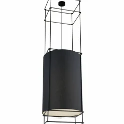 Best Sale Długa, abażurowa lampa wisząca - czarny 140cm ANT 9032 PAA | Kaja Żyrandole Nowoczesne