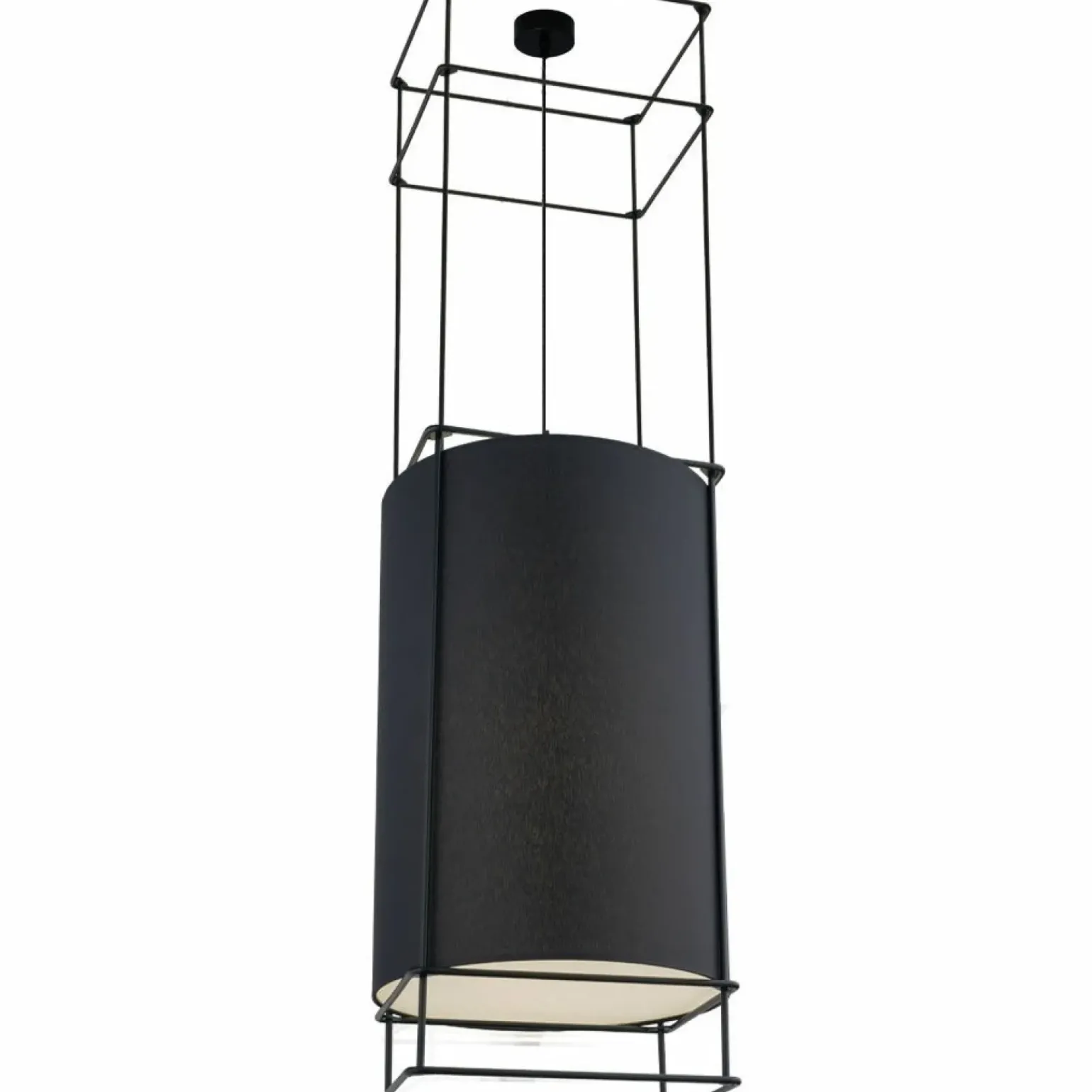 Best Sale Długa, abażurowa lampa wisząca - czarny 140cm ANT 9032 PAA | Kaja Żyrandole Nowoczesne