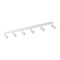 Best Długa, biała listwa sufitowa z reflektorami TK 6878 TOP | Kaja Żyrandole Nowoczesne