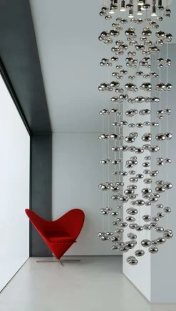 Outlet Długa elegancka lampa wisząca na antresolę AZ1296 LUVIA E | Kaja Żyrandole Nowoczesne