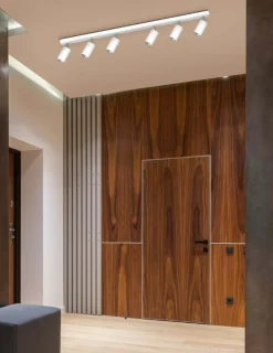 Cheap Długa lampa na listwie, sześć reflektorów K-4557 KAYLA | Kaja Żyrandole Nowoczesne