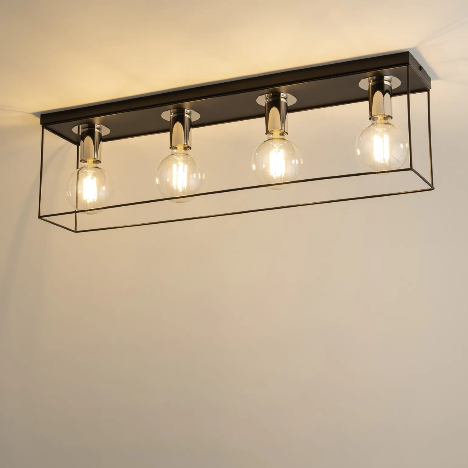 Sklep Kaja Długa lampa sufitowa bez kloszy, styl loftowy SIG 40701 VOX | Kaja