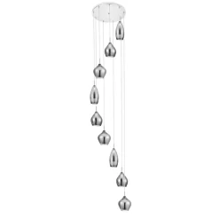 Discount Długa lampa wisząca z owanymi kloszami AZ3673 AMBER | Kaja Żyrandole Nowoczesne