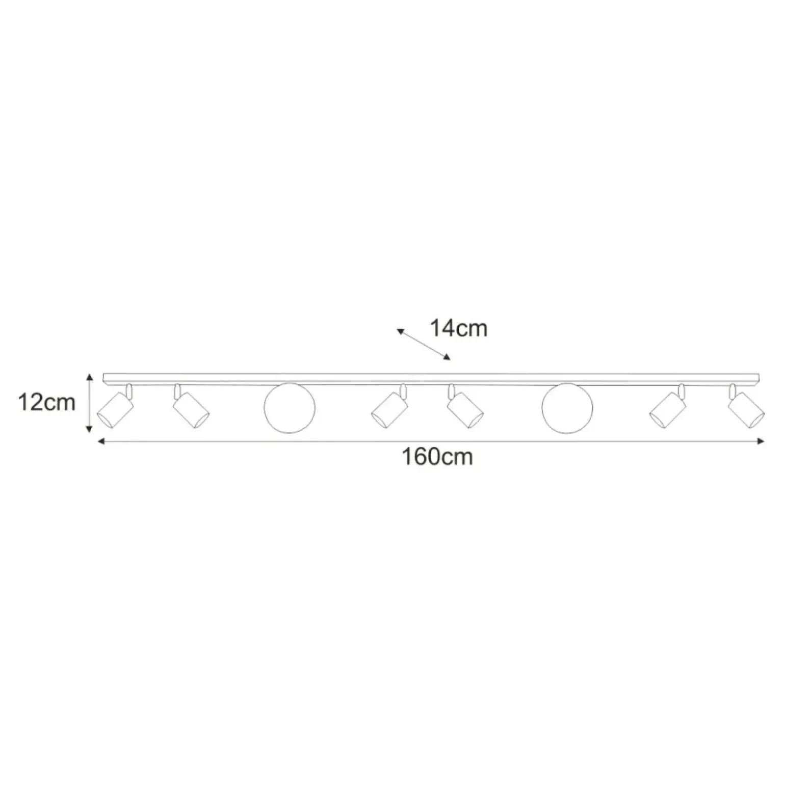 Best Sale Długa listwa sufitowa do korytarza, nowoczesna K-5494 z serii SWING Żyrandole Nowoczesne