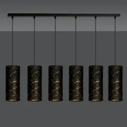 Sklep Kaja Długa listwa ze smukłymi abażurami na zwisach 1056/6 KARLI | Kaja