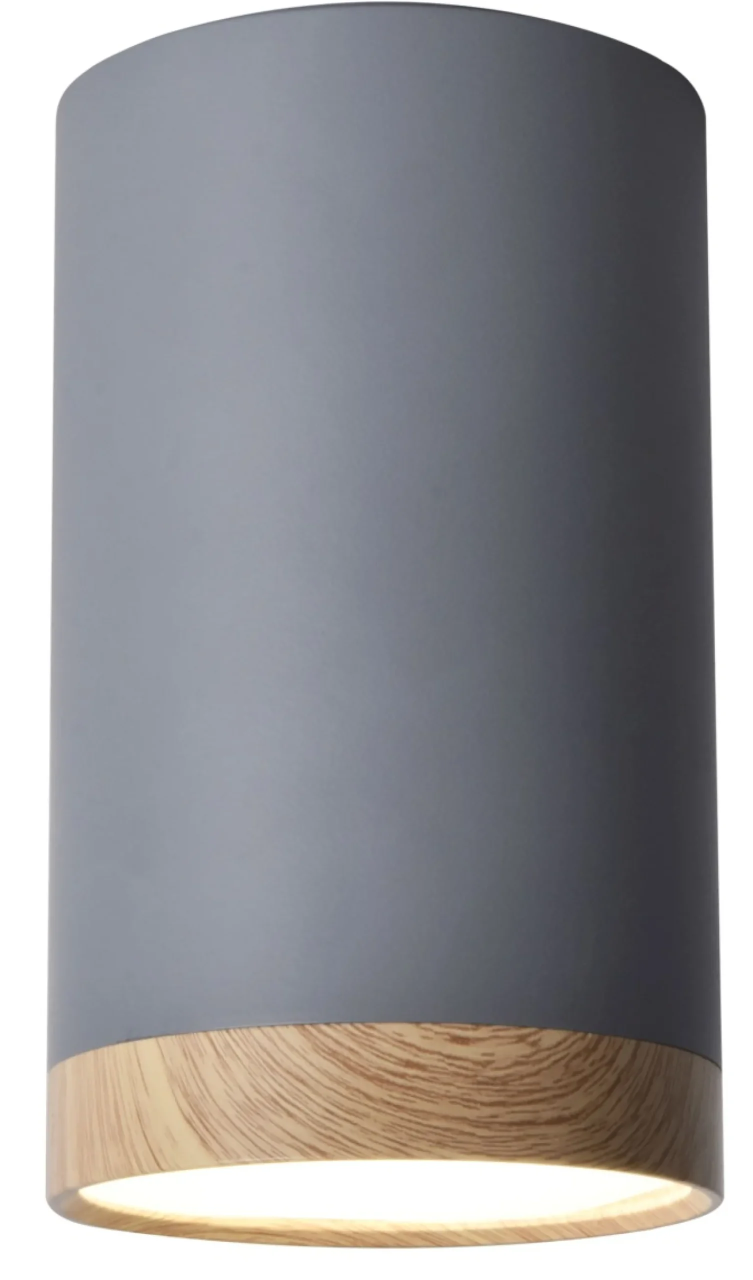 Sklep Kaja Długi, szary spot z elementem drewna 2282879 TUBA | Kaja Oświetlenie